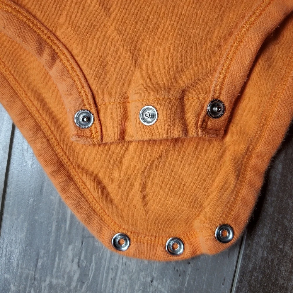 Carter's Size 3m Orange Long Sleeve Striped 